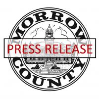 Morrow County Logo with red Press Release Banner