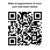 QR Code to schedule a well water testing appointment