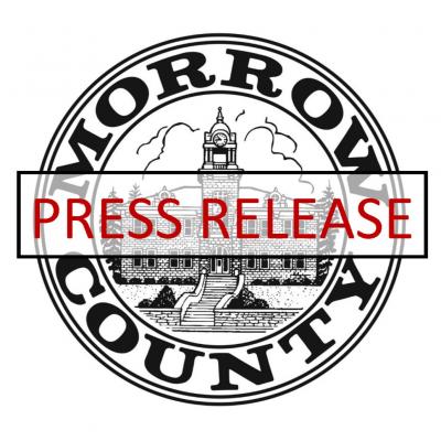 Morrow County Logo with red Press Release Banner