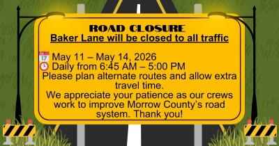 Baker Lane Closure