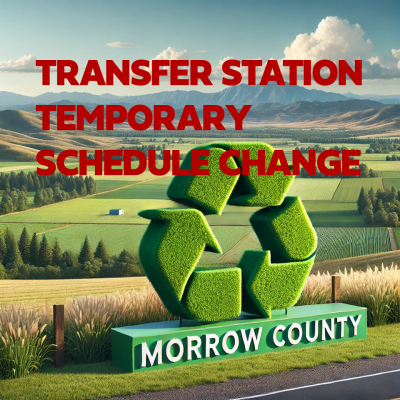 Morrow COunty Transfer Station Closed Recycling logo