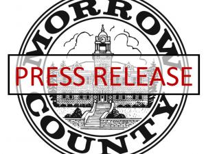 Morrow County Seal with Press Release Across Image