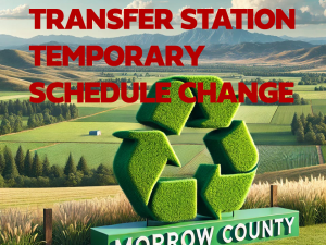 Morrow COunty Transfer Station Closed Recycling logo